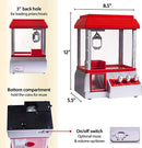 Hoovy Claw Toy Grabber Mini Arcade Machine with Lights and Sound - Red/Silver - Like New