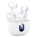 ZZU TRUE WIRELESS EARBUDS WITH BLUETOOTH 5.3, BIG BASS STEREO SOUND - WHITE - Like New
