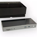 IVIIN THUNDERBOLT 4 DOCKING STATION DUAL MONITOR 4K OR SINGLE 8K@60HZ - SILVER - Like New