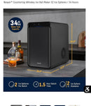 NEWAIR COUNTERTOP WHISKEY ICE BALL MAKER - BLACK - Scratch & Dent