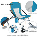 RISEPRO Low Beach Outdoor Folding Chair - B09DC5QX4N - Brand New