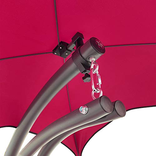 BalanceFrom Hanging Curved Chaise Lounge Chair Swing with Cushion, Pillow - Like New