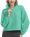FKEEP QUARTER ZIP PULLOVER WOMEN CROPPED TOP SZ XL ZGREEN A - Brand New
