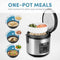AROMA Digital Rice Cooker, Steamer, Multicooker, 2 Qt, ARC-914SBD - Silver - Like New
