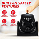 AMAZE-HEATER DUAL COMFORT 1500W SPACE HEATER & FAN - BLACK - Like New