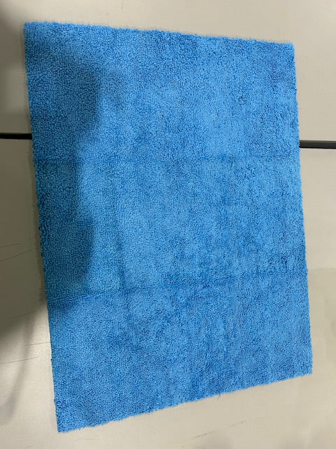 GENERIC BLUE 16" BY 12" WASH CLOTH - BLUE - Like New