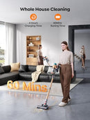 SMOTURE CORDLESS VACUUM CLEANER CLEANERS FOR HOME WITH DOCK STATION - GOLD - Like New
