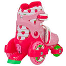 ROLLER DERBY FUN ROLL BEGINNER ROLLER SKATES - SIZE WOMEN SMALL 7-11 STRAWBERRY - Like New