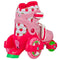 ROLLER DERBY FUN ROLL BEGINNER ROLLER SKATES - SIZE WOMEN SMALL 7-11 STRAWBERRY - Like New