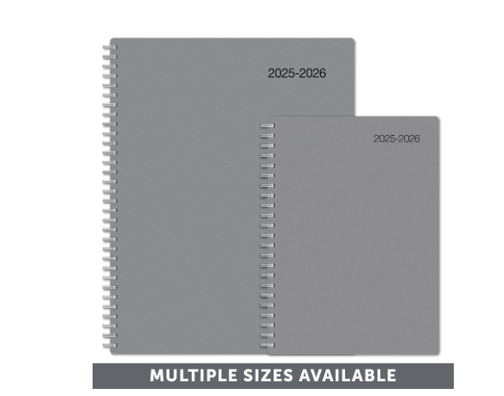 OFFICE DEPOT 2025-2026 MONTHLY ACADEMIC PLANNER JULY 2025 TO JUNE 2026 - GRAY - Like New