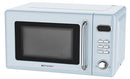 EMERSON RETRO COMPACT COUNTERTOP MICROWAVE OVEN BUTTON CONTROL 0.7 MWR7020BL TB - Like New