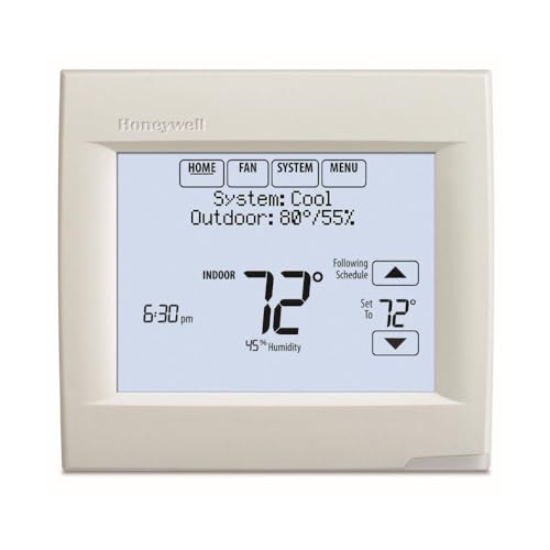 HONEYWELL TH8110R1008 VISION PRO 8000 TOUCH SCREEN THERMOSTAT RED LINK - WHITE - Like New