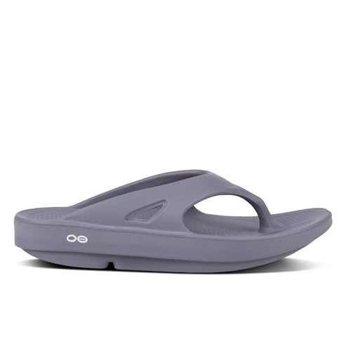 OOFOS OORIGINAL RECOVERY SANDAL SIZE: MEN 14 WOMEN 16 SLATE - Like New