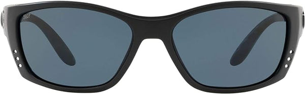 COSTA Men's Fisch Rectangular Sunglasses 06S9054 - Grey Polarized/Blackout - Like New
