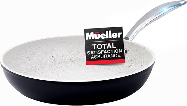 Mueller 12" Fry Pan, Heavy Duty Non-Stick German Stone Coating, FP-12BLACK Like New