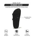 PROJECT CLOUD TRUE TO SIZE LEATHER FLAT SANDALS ASSORTED BUCKLE 6.5 BLACK - Like New