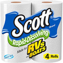 Scott Rapid-Dissolving Toilet Paper, Bath Tissue RV & Boats , 48 rolls - Brand New