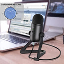 FIFINE IFINE USB PODCAST MICROPHONE RECORDING STREAMING CONDENSER GAMING - BLACK - Like New