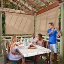 COOLAROO OUTDOOR ROLLER SHADE WITH WAND 90% UV BLOCK BREATHABLE LIGHT 462130-SS - Like New