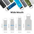 HYDRO FLASK WIDE MOUTH VACUUM INSULATED STAINLESS STEEL 40 OZ - White - Like New