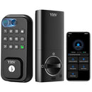 YHV KEYLESS ENTRY SMART DOOR LOCK CODE FINGERPRINT KEYPAD DEADBOLT CA-02 - BLACK - Brand New