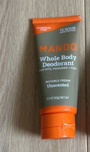 MANDO WHOLE BODY 72 HOUR ODOR CONTROL DEODORANT UNSCENTED 2.2 OZ - ORANGE BROWN - Brand New
