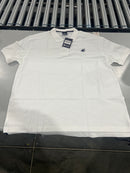 PACIFIC POLO CLUB 3 BUTTON POLO SHIRT - SIZE: MEN 2XL - WHITE/BLACK - Like New