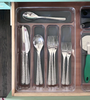 OBA METHOD ORGANIZED DRAWER – UTENSIL TRAY - GRAY/CLEAR - Like New