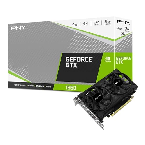 PNY Dual Fan GeForce GTX 1650 4GB GDDR6 VCG16504D6DFPPB1 - Black - Like New