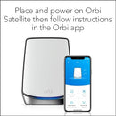 NETGEAR Orbi 850 Series Tri-band WiFi 6 Mesh Satellite 6Gbps - - Scratch & Dent