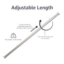 AMAZON BASICS TENSION CURTAIN ROD 78 TO 108 INCH 1009990-410-A60 - NICKEL - Like New