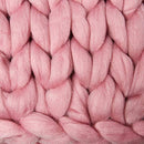ColeyBear Millennial Pink Boho Home Decor Blanket (40x60in) Big Chunky Yarn - Brand New