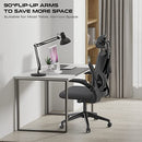 Laziiey Home Office Chairs with Flip Up Arms - B0BD16KDYY - Black - Brand New