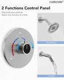 EVERSTEIN Digital Display Shower Faucet Set, Shower Tub Faucet - NICKEL - Like New
