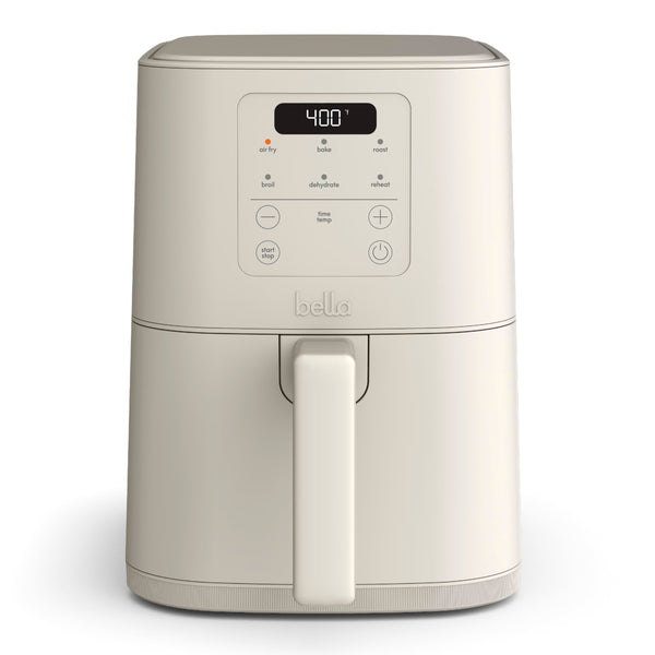 BELLA 4QT SLIM AIR FRYER EVERGOOD CERAMIC NONSTICK COAT - OATMILK - Like New
