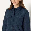 AMAZON ESSENTIALS WOMEN'S REGULAR-FIT QUILTED JACKET SIZE: WOMEN XL NAVY - Like New