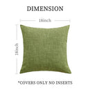 ZLWX LIFE Set of 4 Green Throw Pillow Covers Neutral Textured - Like New