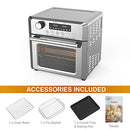 Convection Toaster Oven Air fryer Combo 8-in-1 Countertop B08LKMKVS6 - Steel - Brand New