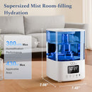 AZAEAHOM SMART HUMIDIFIERS FOR BEDROOM, TOP FILL 4L COOL MIST AIR HUMIDIFIER - Like New