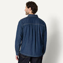 AMAZON ESSENTIALS MEN'S MODERN OVERSIZED-FIT DENIM BUTTON-DOWN SHIRT MEN L - Brand New