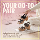 119536 Skechers Women's BRYSTOL - NIGHT SKIES heel sandal, Black, Size 9 - Brand New