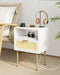 AOBAFUIR HZ1215 RATTAN NIGHTSTAND CHARGING STATION NIGHT STAND - Scratch & Dent
