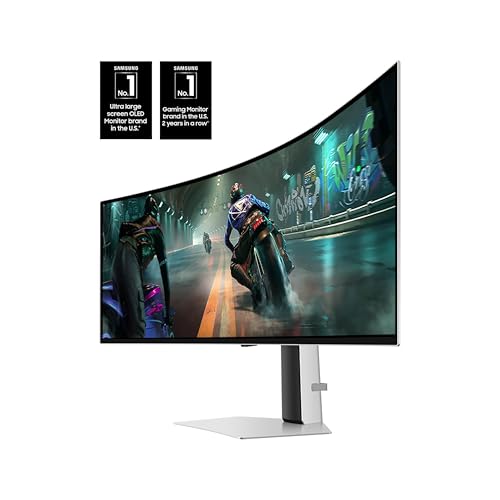 SAMSUNG 49" ODYSSEY DUAL QHD 144HZ CURVED MONITOR LS49DG910SNXZA - SILVER - Like New