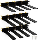 ISOKER 10" SHELF BRACKETS, 12 PACK FLOATING, 1/5” THICK, WALL DECOR - BLACK - Like New