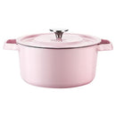 COOKERKING 4.0 Quart Dutch Oven Enameled Cast Iron - Pink - Brand New