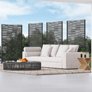 EROMMY 72" H METAL PRIVACY SCREEN (CONSIST OF 5 PANELS) - BLACK - Like New