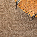 SAFAVIEH Milan Shag Collection 2' x 4' Dark Beige SG180 Solid Non-Shedding - Brand New