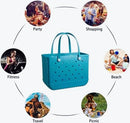 Rubber Beach Tote Bag Water Resistant Beach Pool Sports Handbag - 11 - Like New