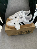 ADIDAS SAMBA SNEAKERS - SIZE: MEN 9 (AU/UK M8.5 W8.5) - WHITE/BLACK/VIVID RED - Brand New