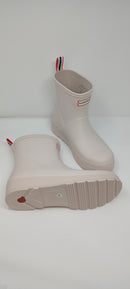 HUNTER WOMENS PLAY SHORT BOOT - SIZE: WOMEN 9M (AU/UK W7) - OFF WHITE/CAST - Like New